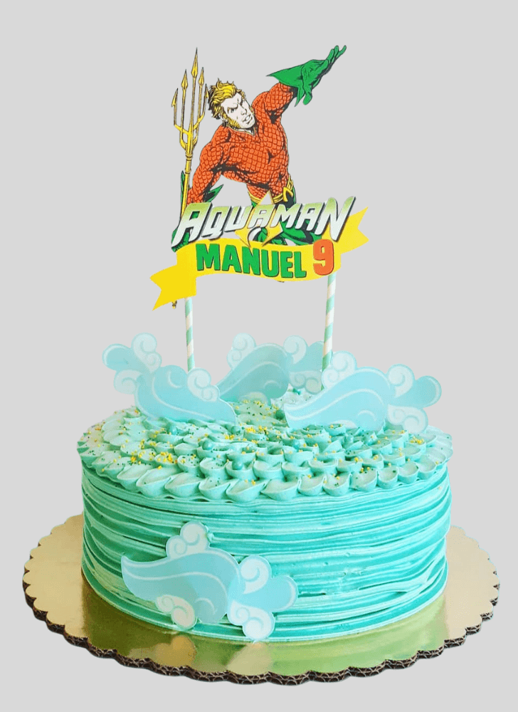 Superb Aquaman Cake