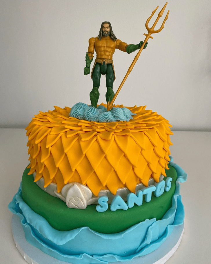 Appealing Aquaman Cake
