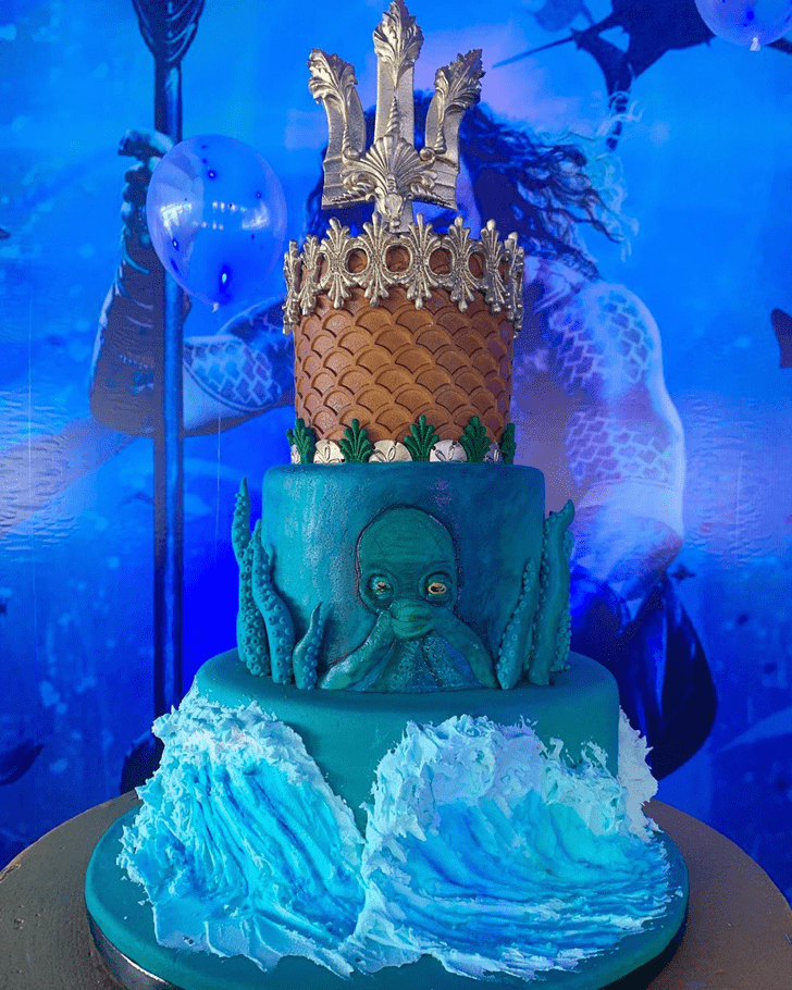 Charming Aquaman Cake