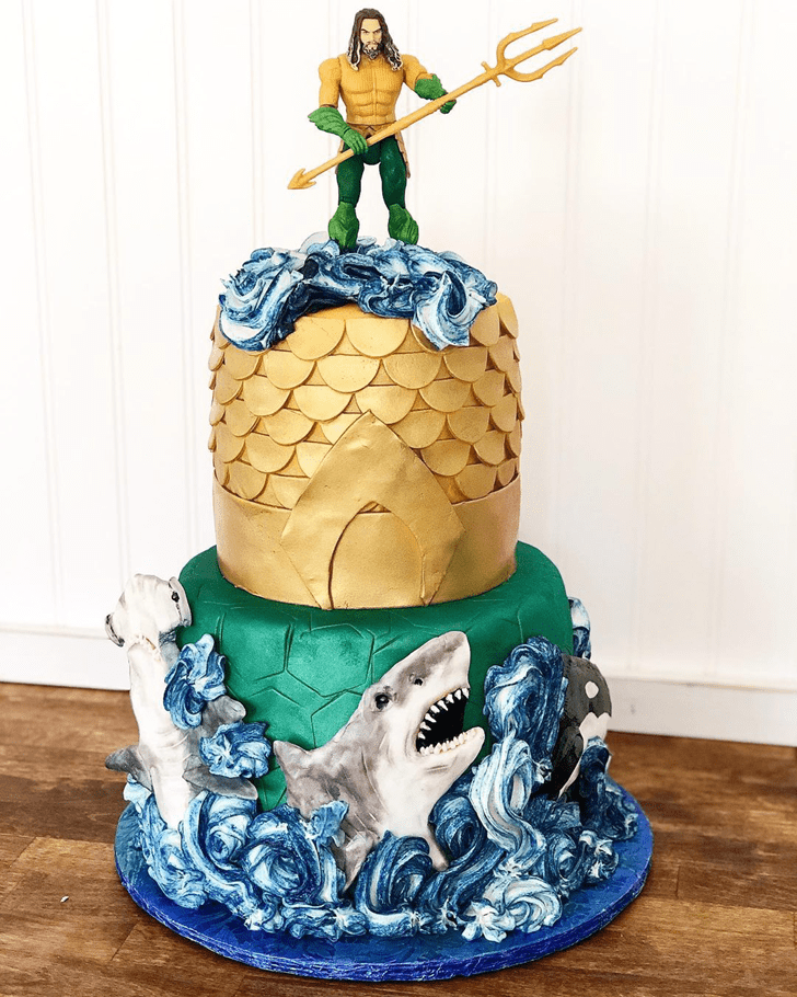 Comely Aquaman Cake