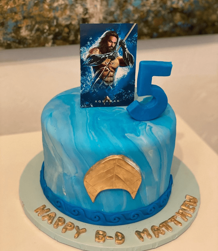 Good Looking Aquaman Cake