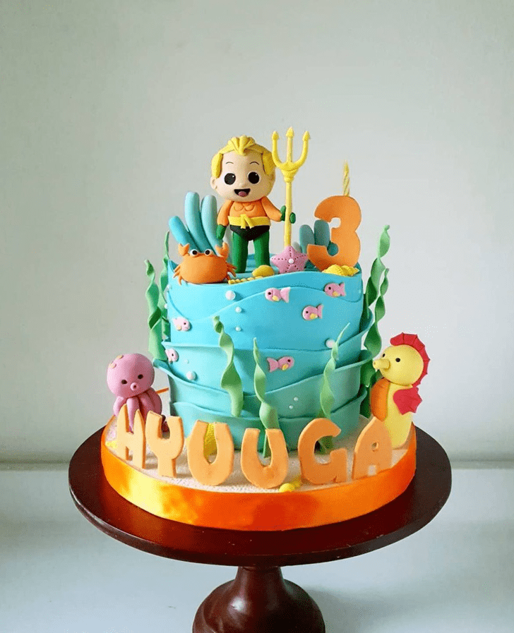 Inviting Aquaman Cake