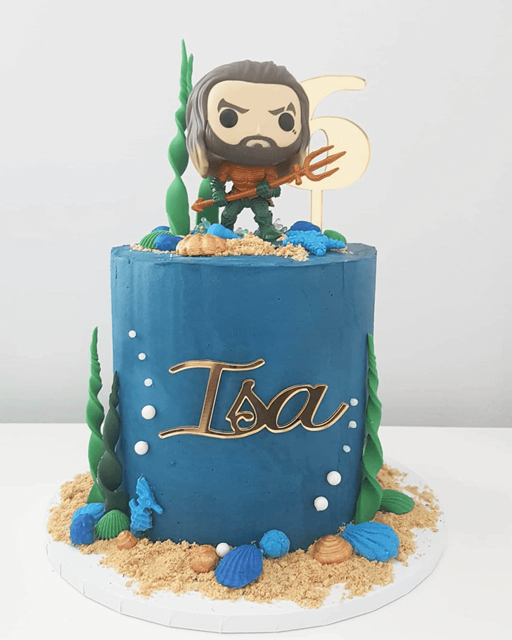 Lovely Aquaman Cake Design