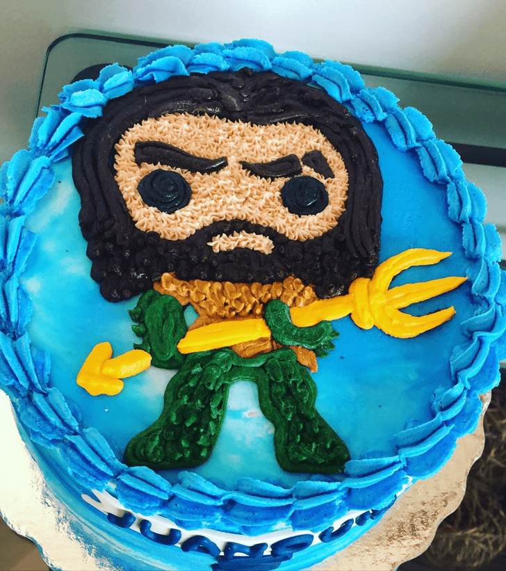 Pretty Aquaman Cake