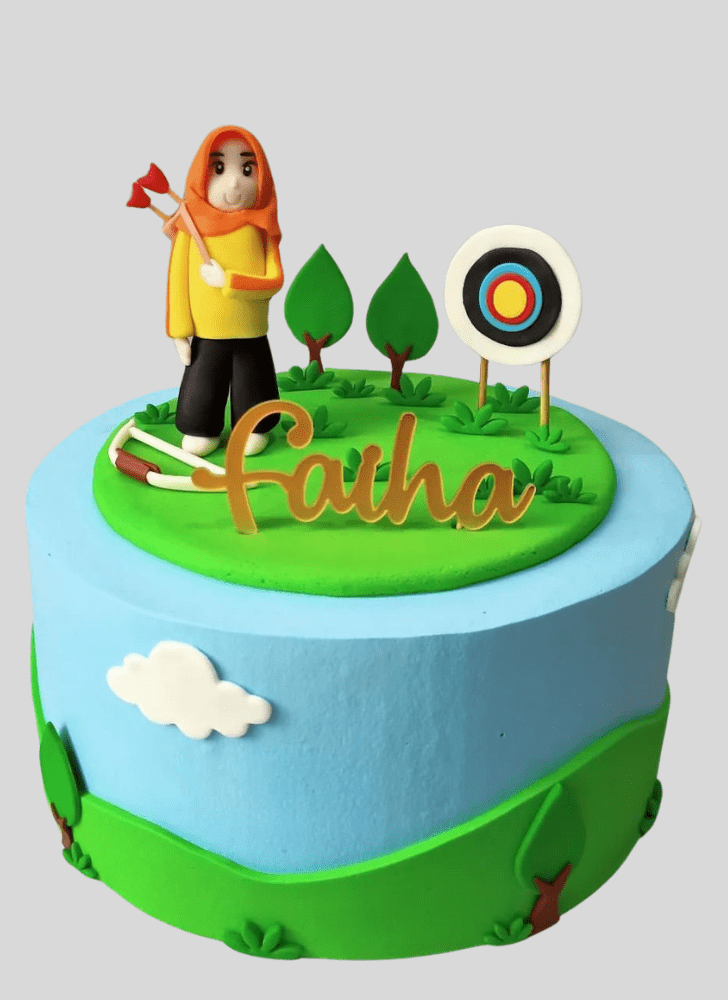 Alluring Archery Cake