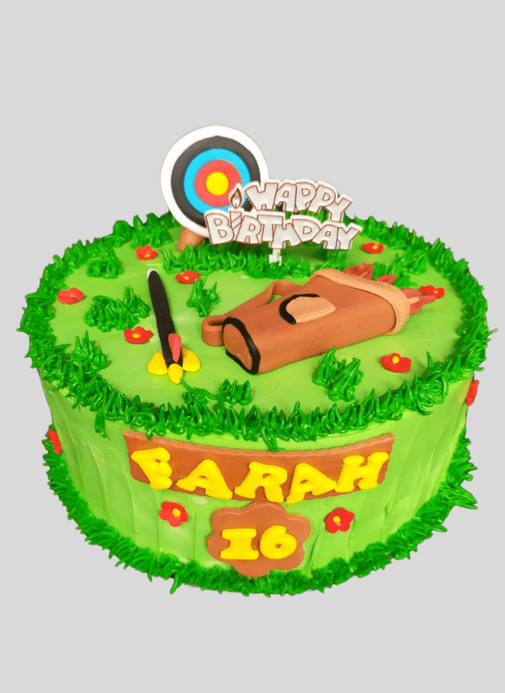 Shapely Archery Cake