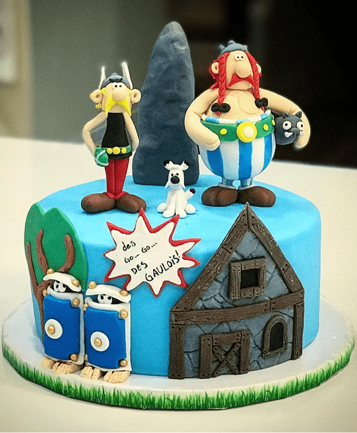 Magnetic Asterix Cake