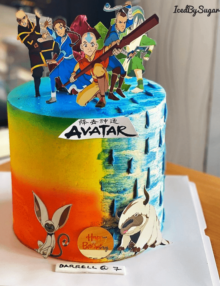 Ravishing Avatar the Last Airbender Cake