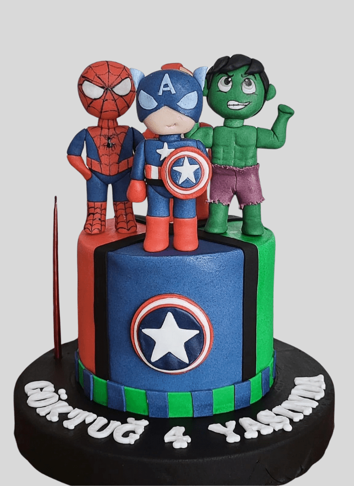 Charming Avengers Cake