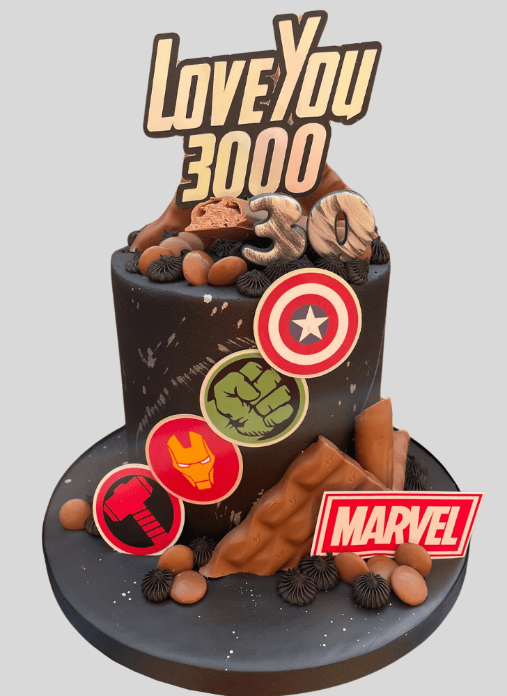 Classy Avengers Cake