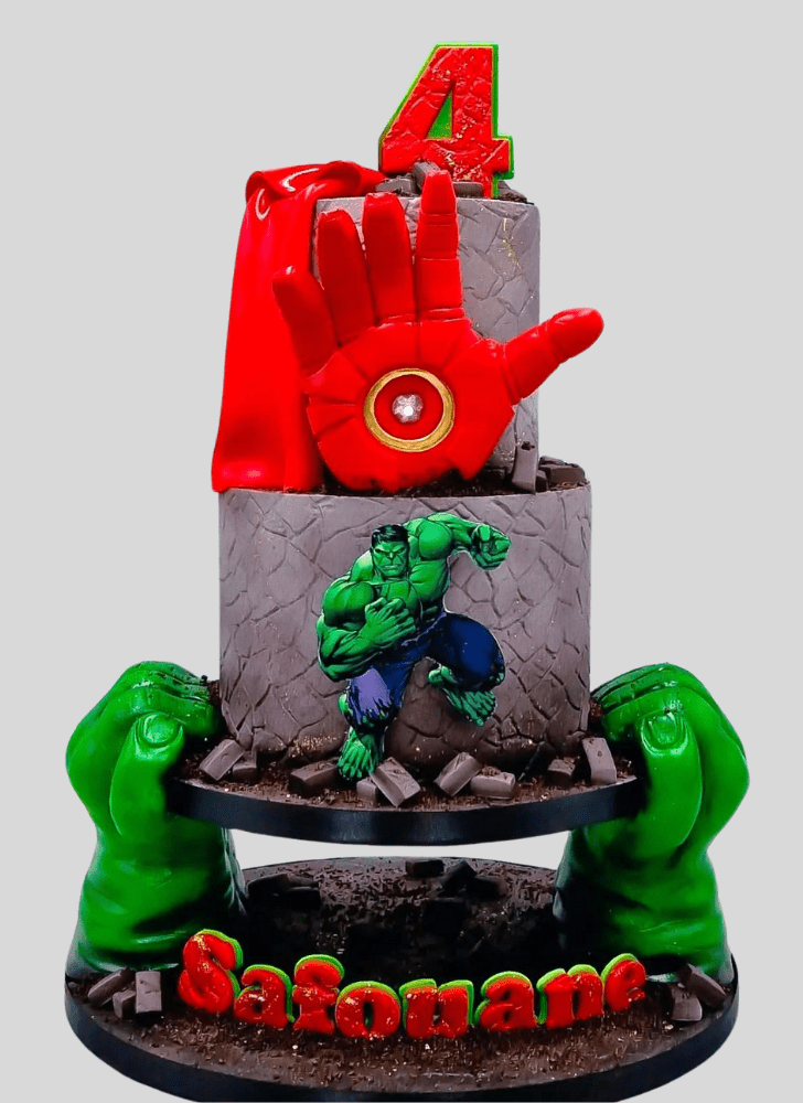 Cute Avengers Cake