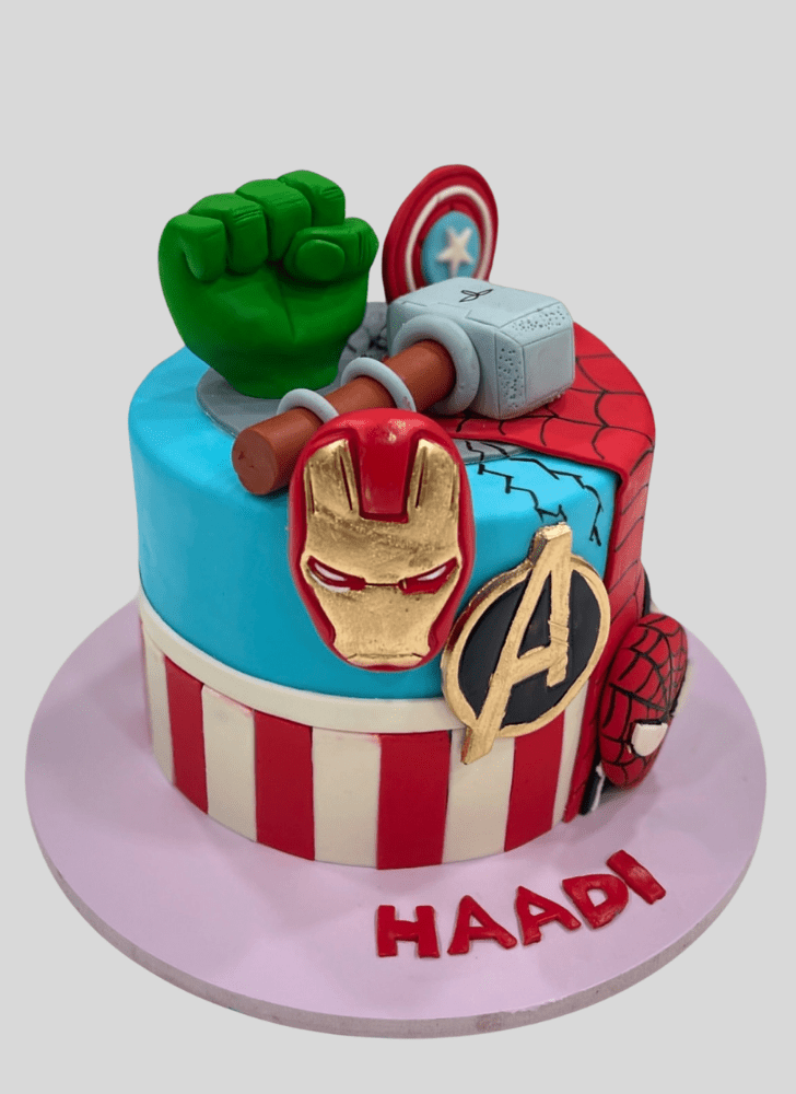 Delicate Avengers Cake