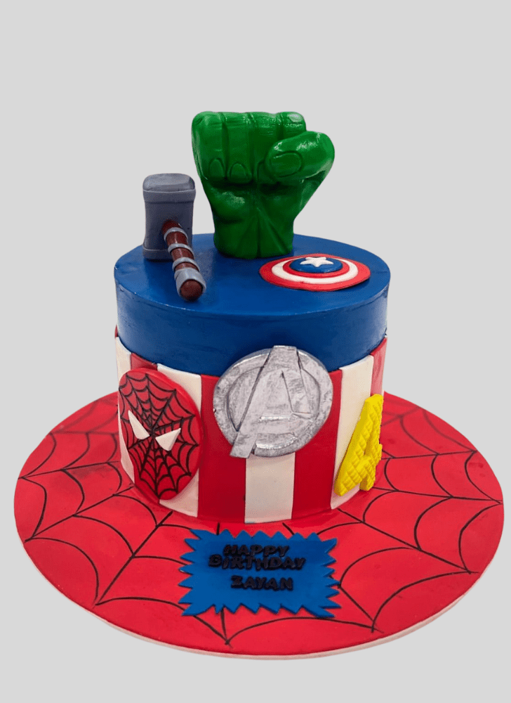 Fetching Avengers Cake