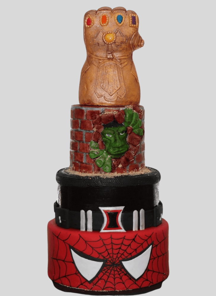 Lovely Avengers Cake Design