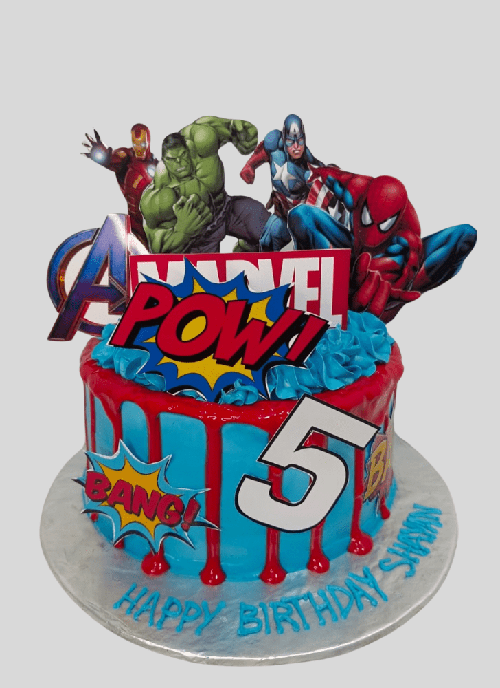 Mesmeric Avengers Cake