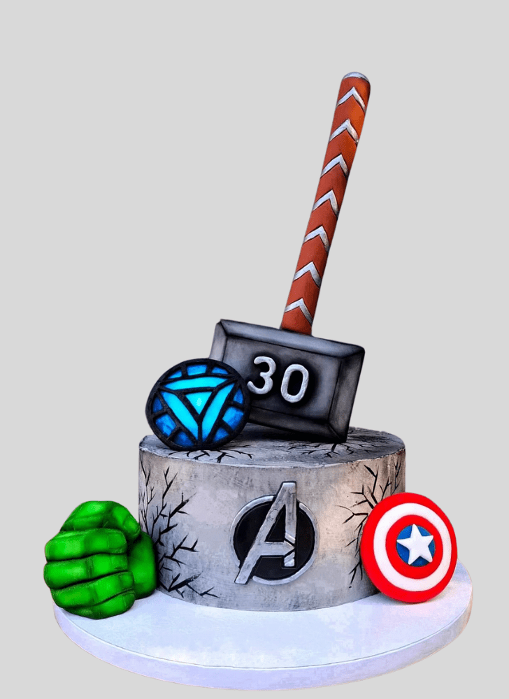 Pleasing Avengers Cake