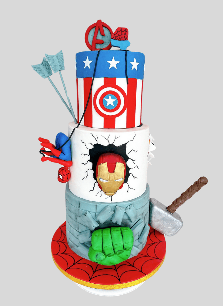 Pretty Avengers Cake