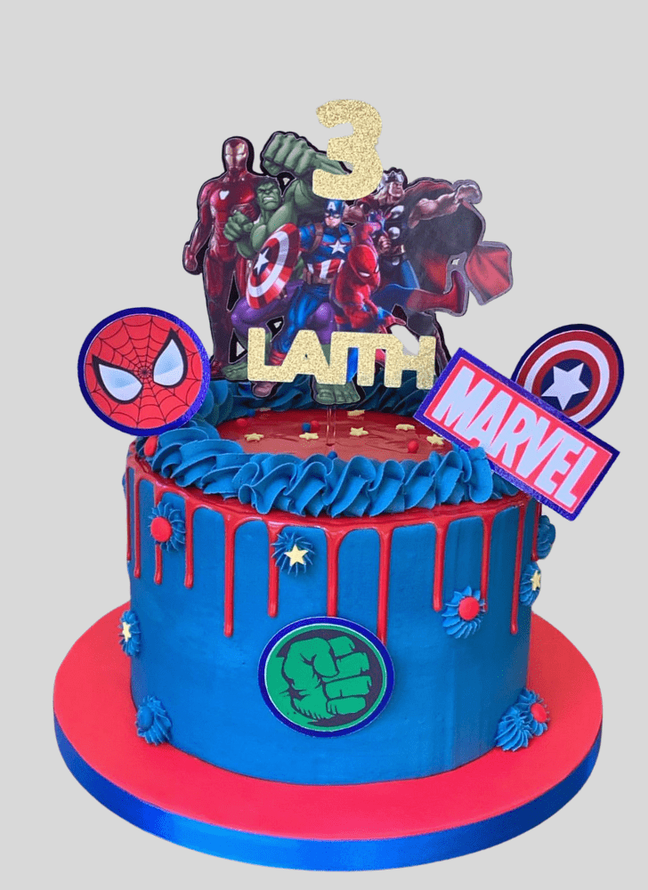 Shapely Avengers Cake