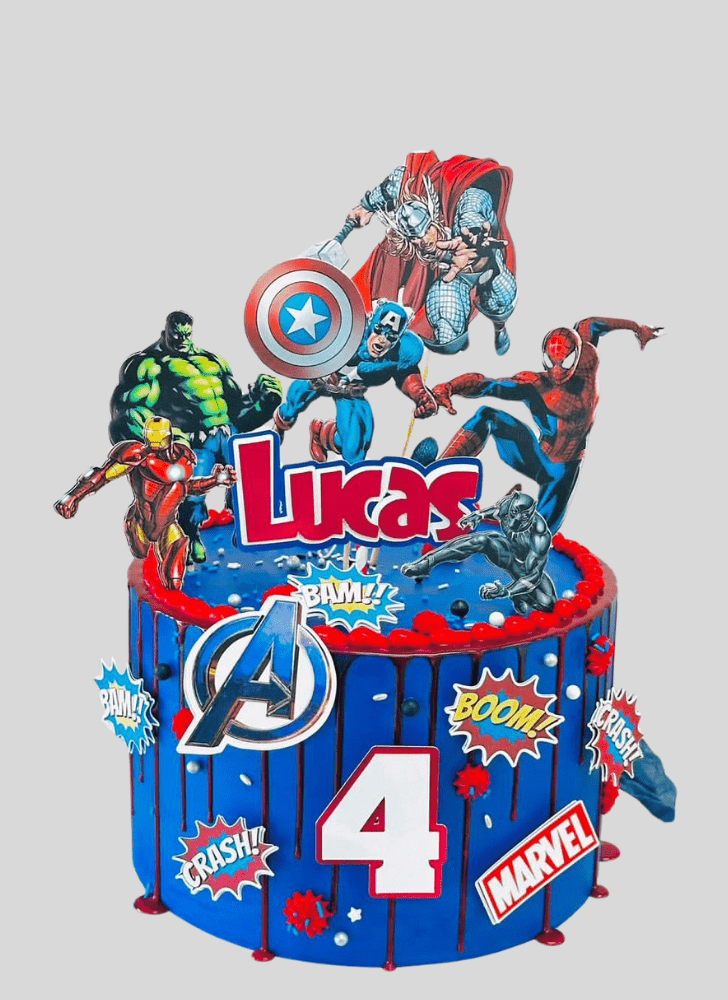 Slightly Avengers Cake