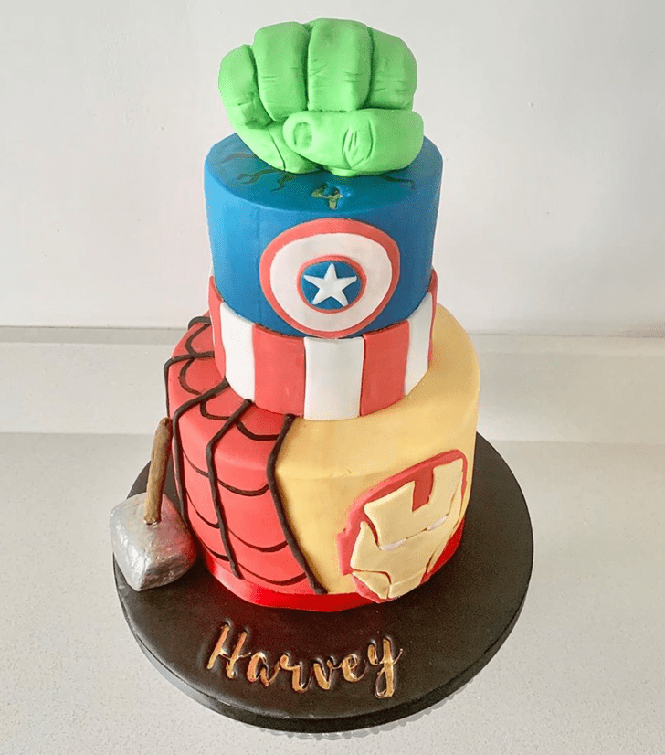 Appealing Avengers Cake