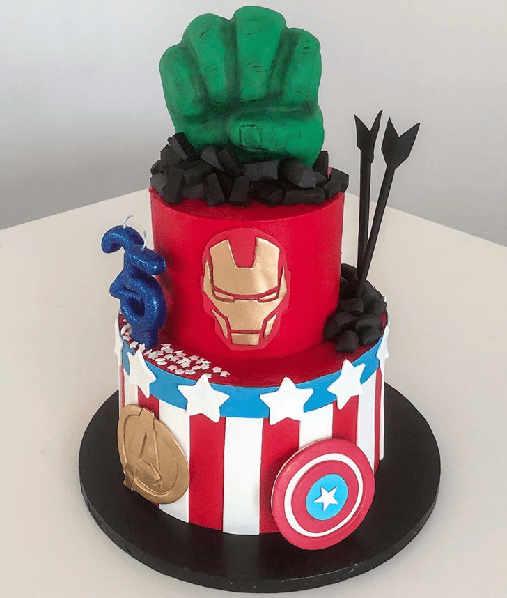 Captivating Avengers Cake