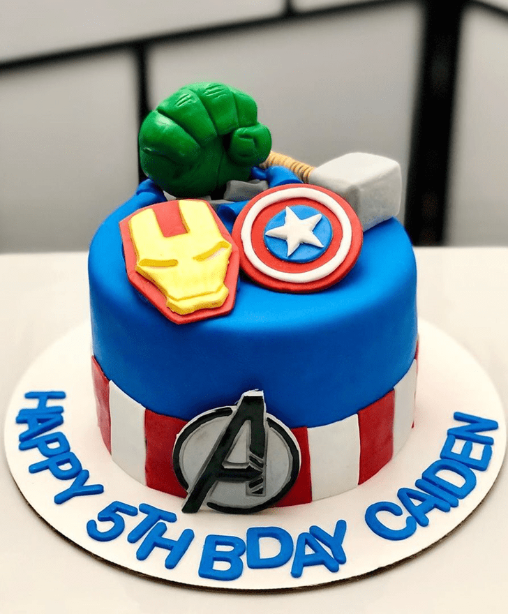 Classy Avengers Cake
