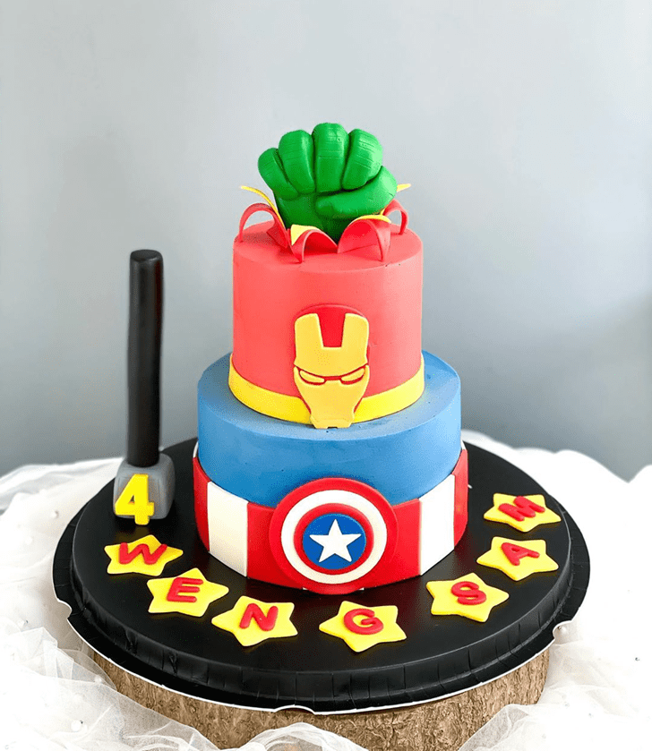 Delicate Avengers Cake