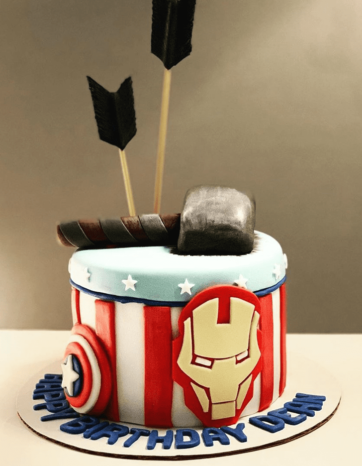 Delightful Avengers Cake