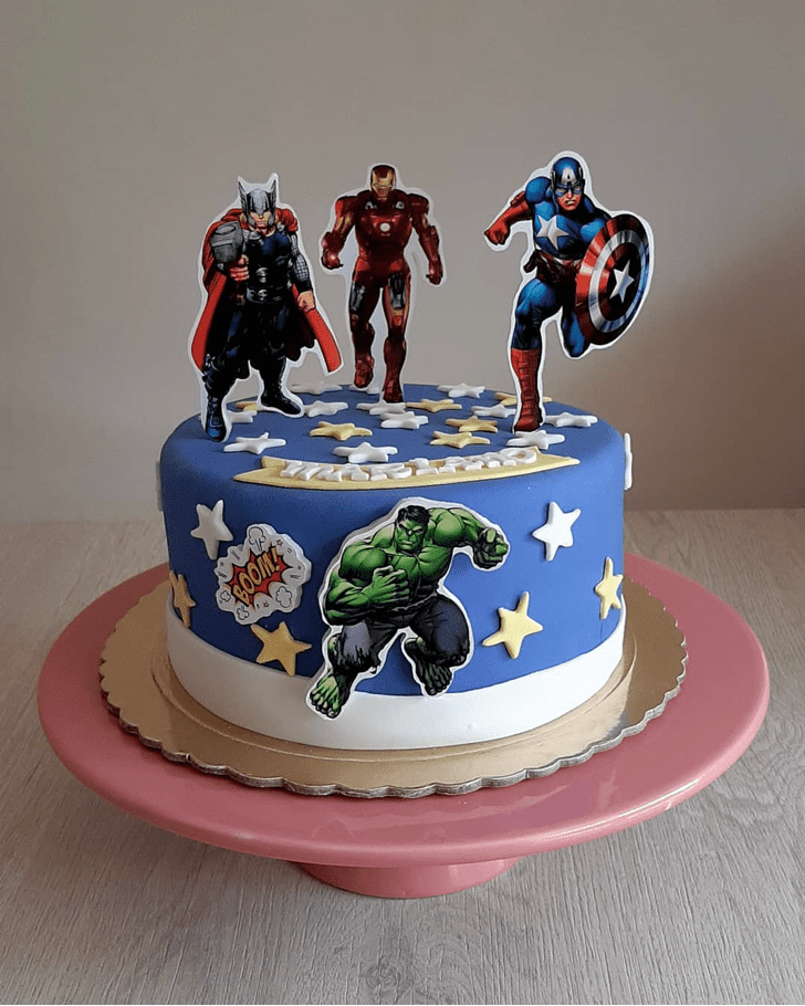 Gorgeous Avengers Cake
