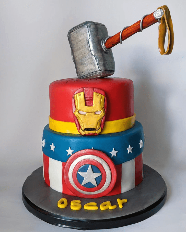 Handsome Avengers Cake