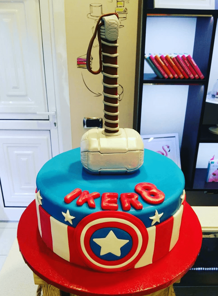 Ideal Avengers Cake