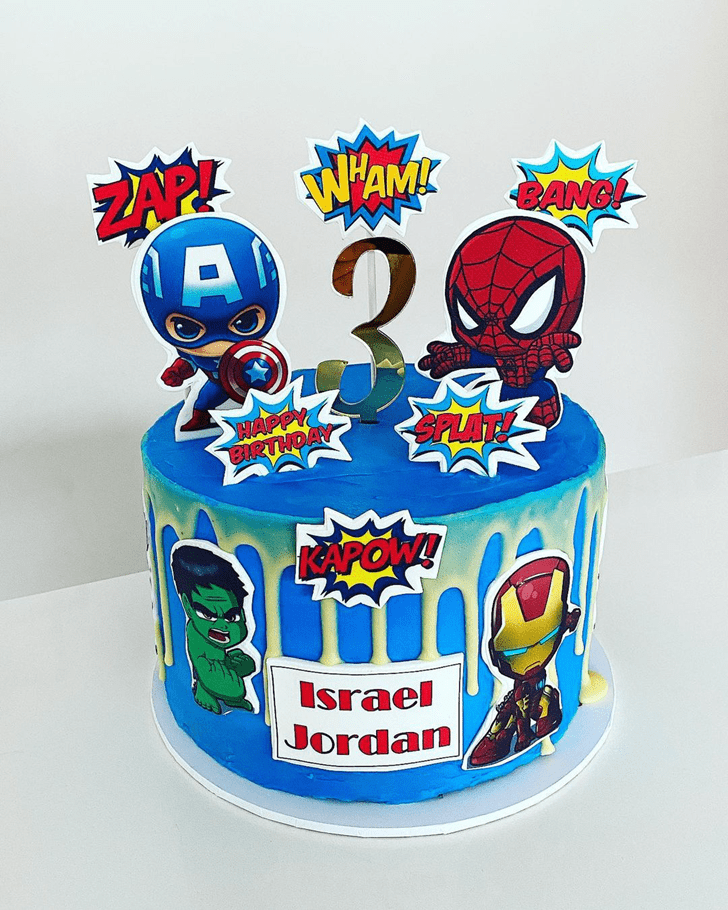 Magnetic Avengers Cake