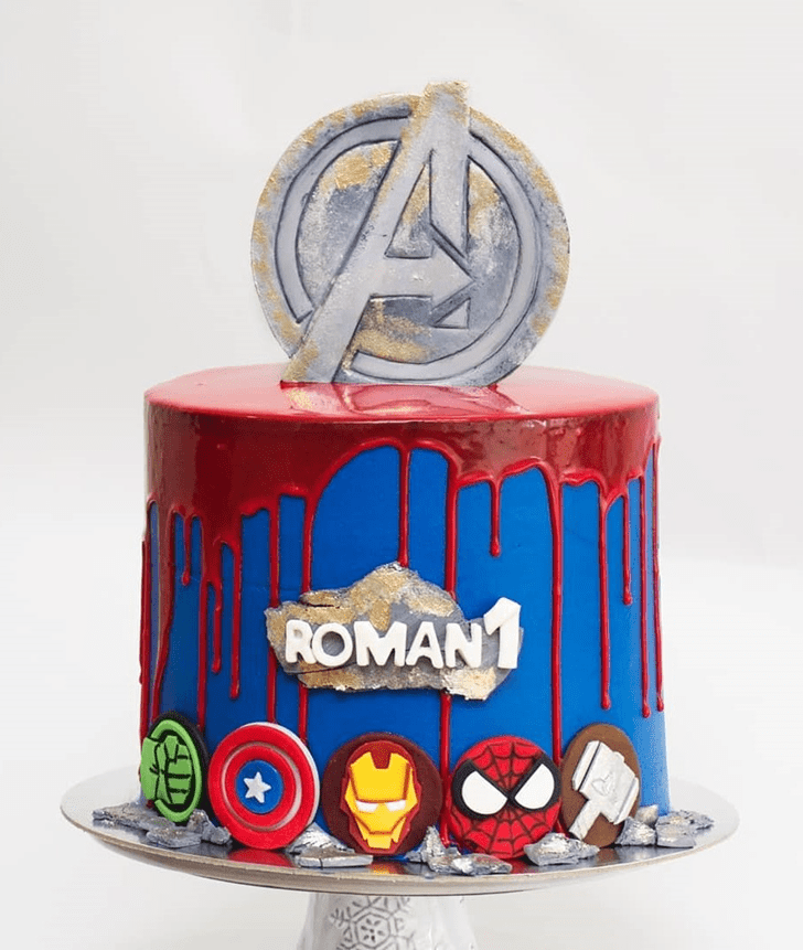 Mesmeric Avengers Cake