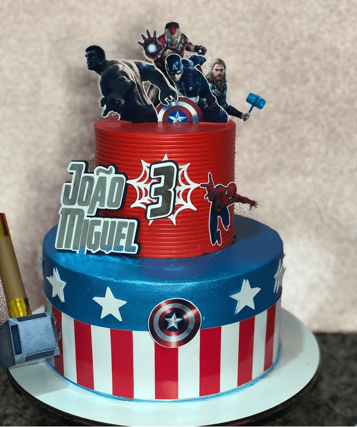Pretty Avengers Cake