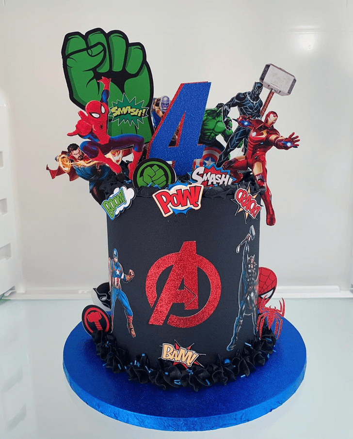 Shapely Avengers Cake