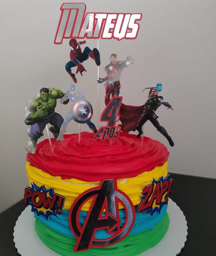 Slightly Avengers Cake