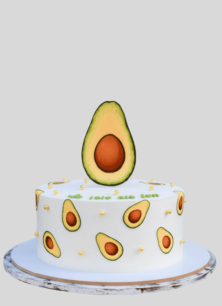 Lovely Avocado Cake Design
