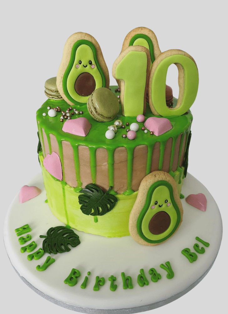 Wonderful Avocado Cake Design