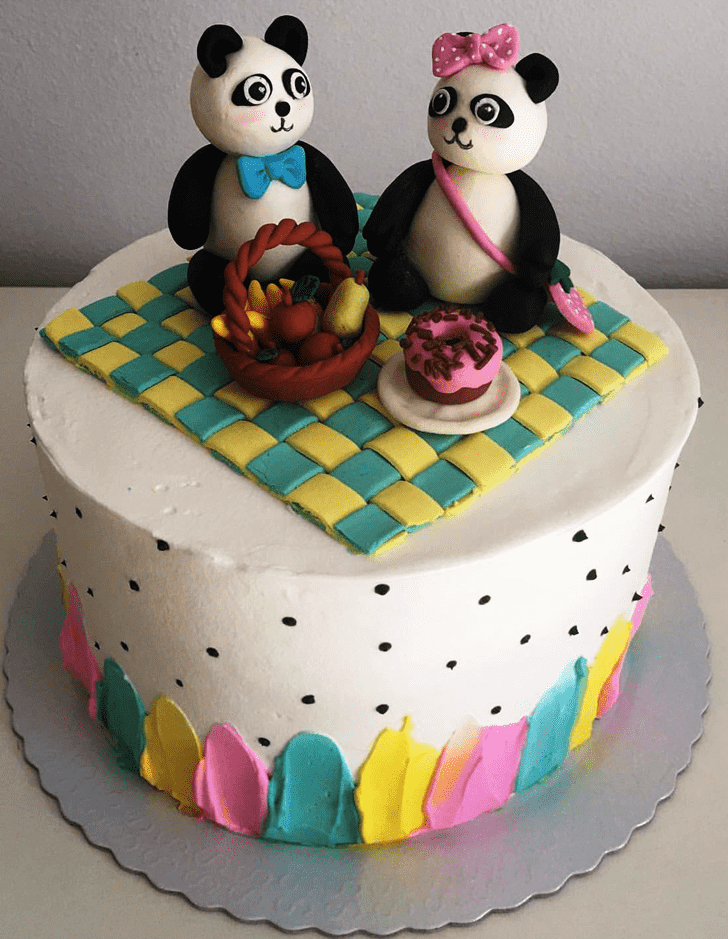 Charming Baby Panda Cake
