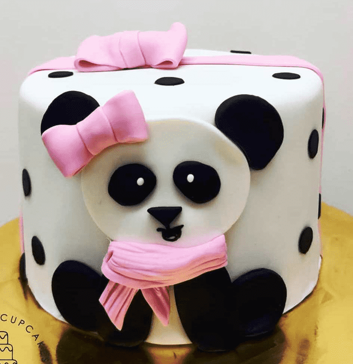 Graceful Baby Panda Cake