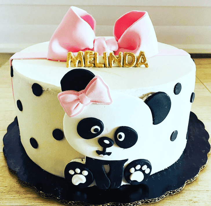Handsome Baby Panda Cake