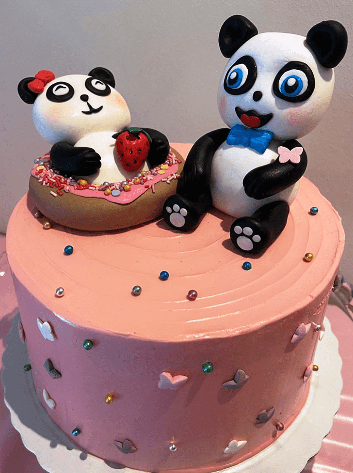 Pleasing Baby Panda Cake