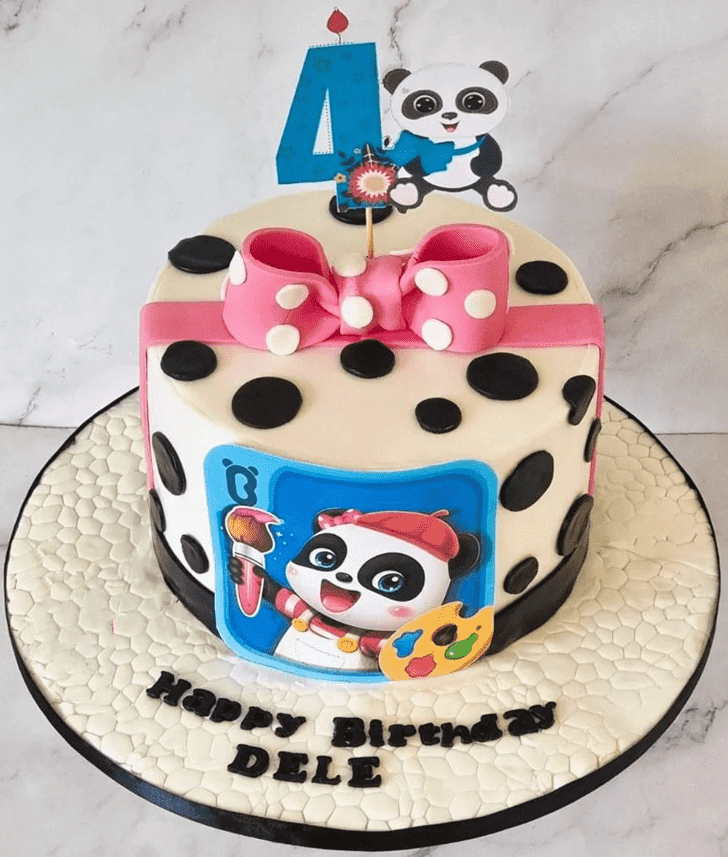 Resplendent Baby Panda Cake