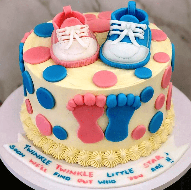 Pretty Baby Shower Cake