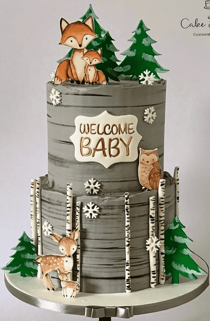 Shapely Baby Shower Cake