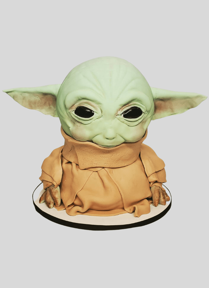 Adorable Baby Yoda Cake