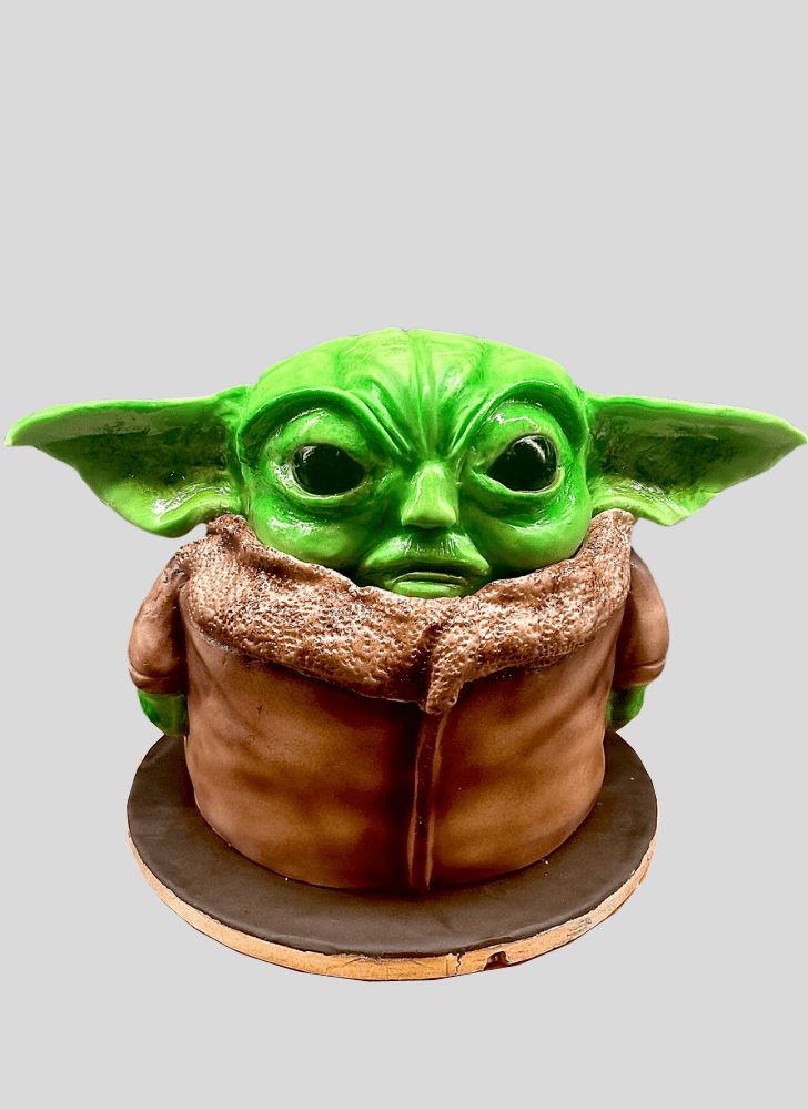 Angelic Baby Yoda Cake