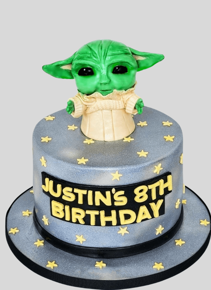 Cute Baby Yoda Cake