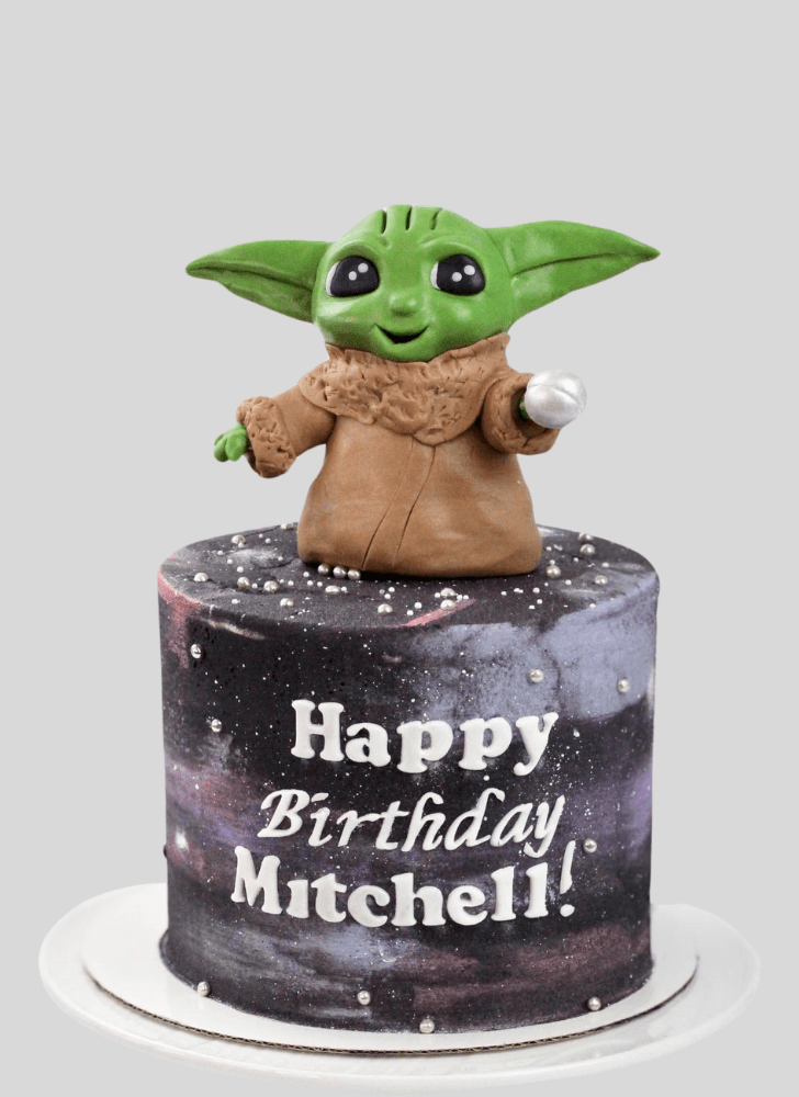 Enthralling Baby Yoda Cake