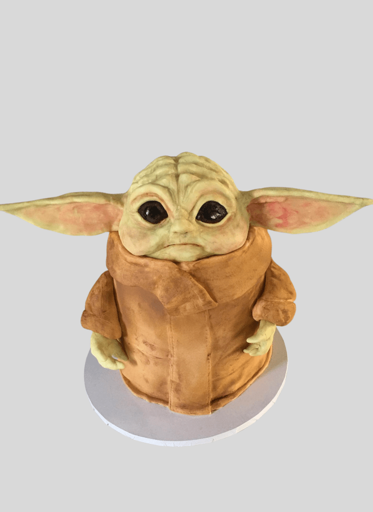 Fair Baby Yoda Cake